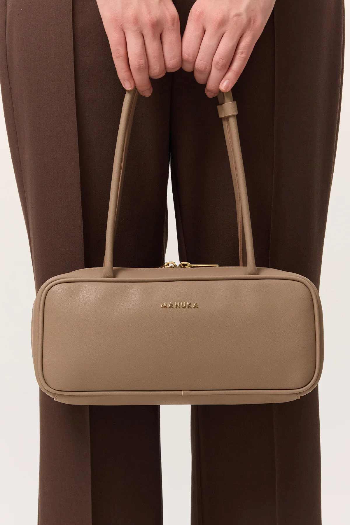 Simona Baguette Bag Mink
