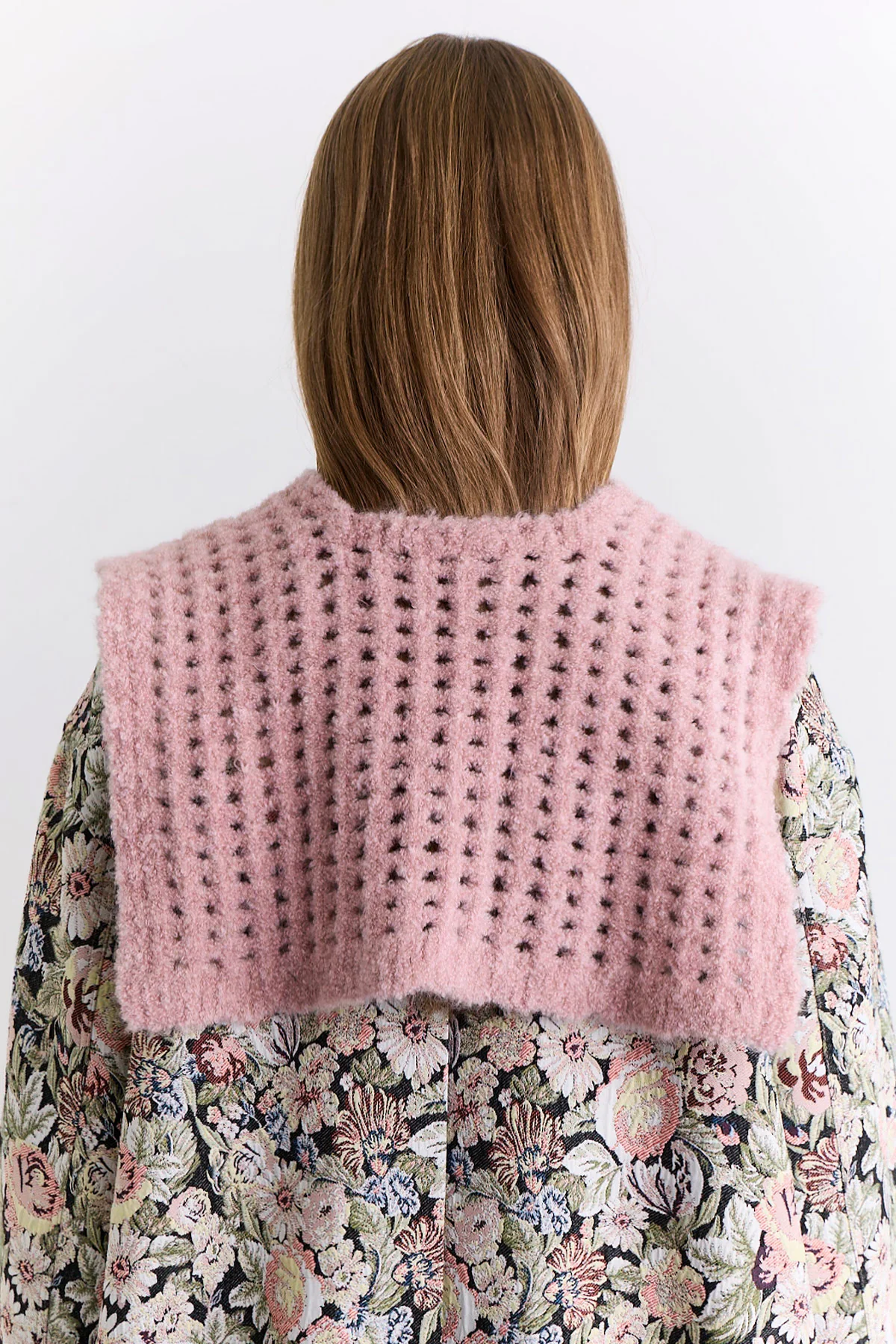 Soft Texture Collar Scarf Pink - Image 8