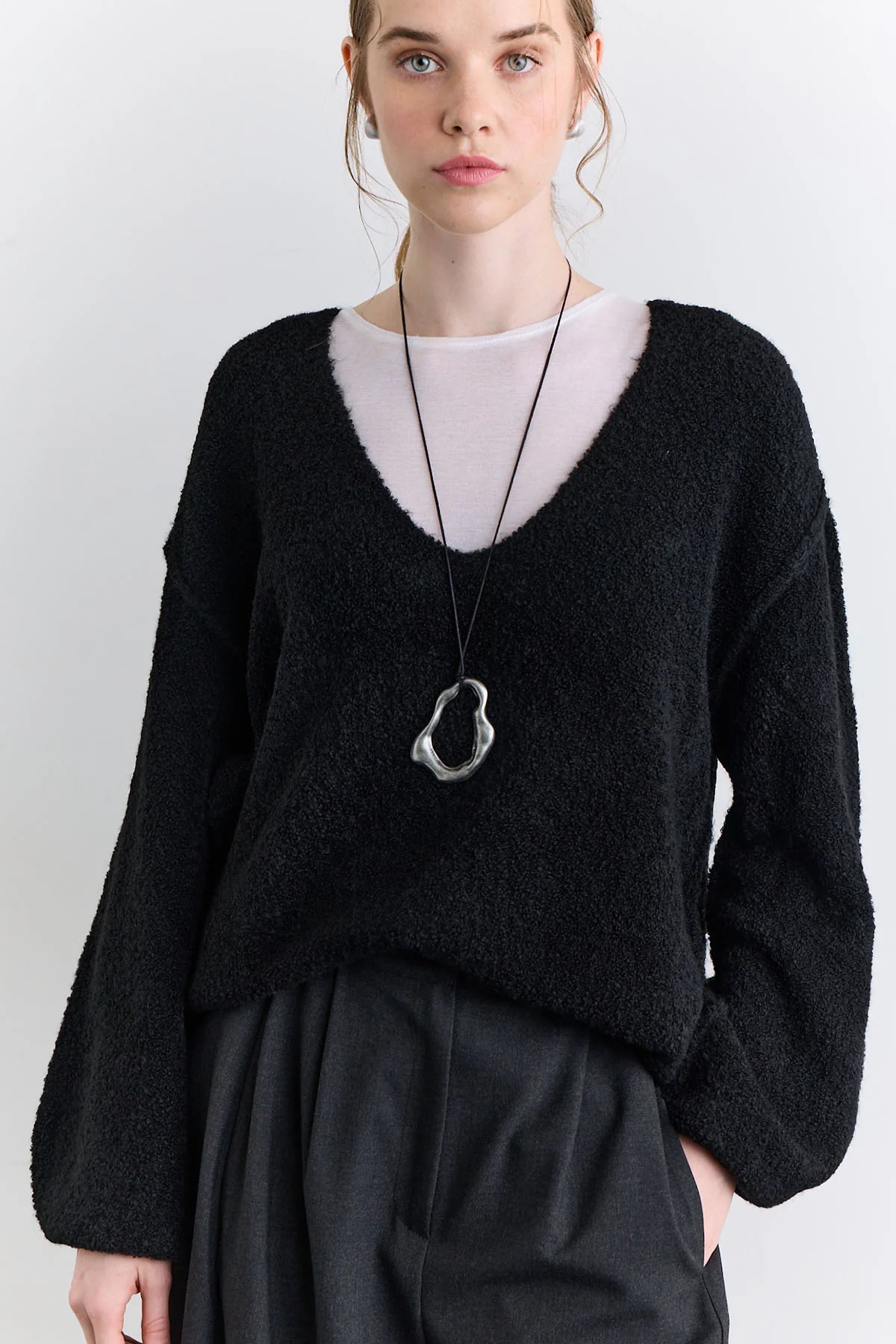 Soft Touch Knit Sweater Black - Image 3