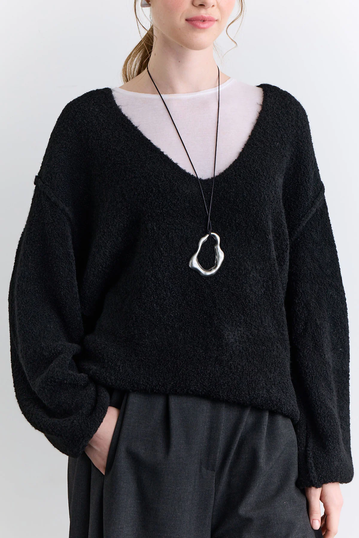 Soft Touch Knit Sweater Black - Image 5