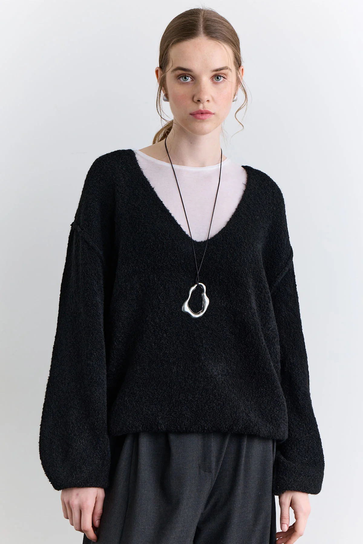 Soft Touch Knit Sweater Black - Image 9