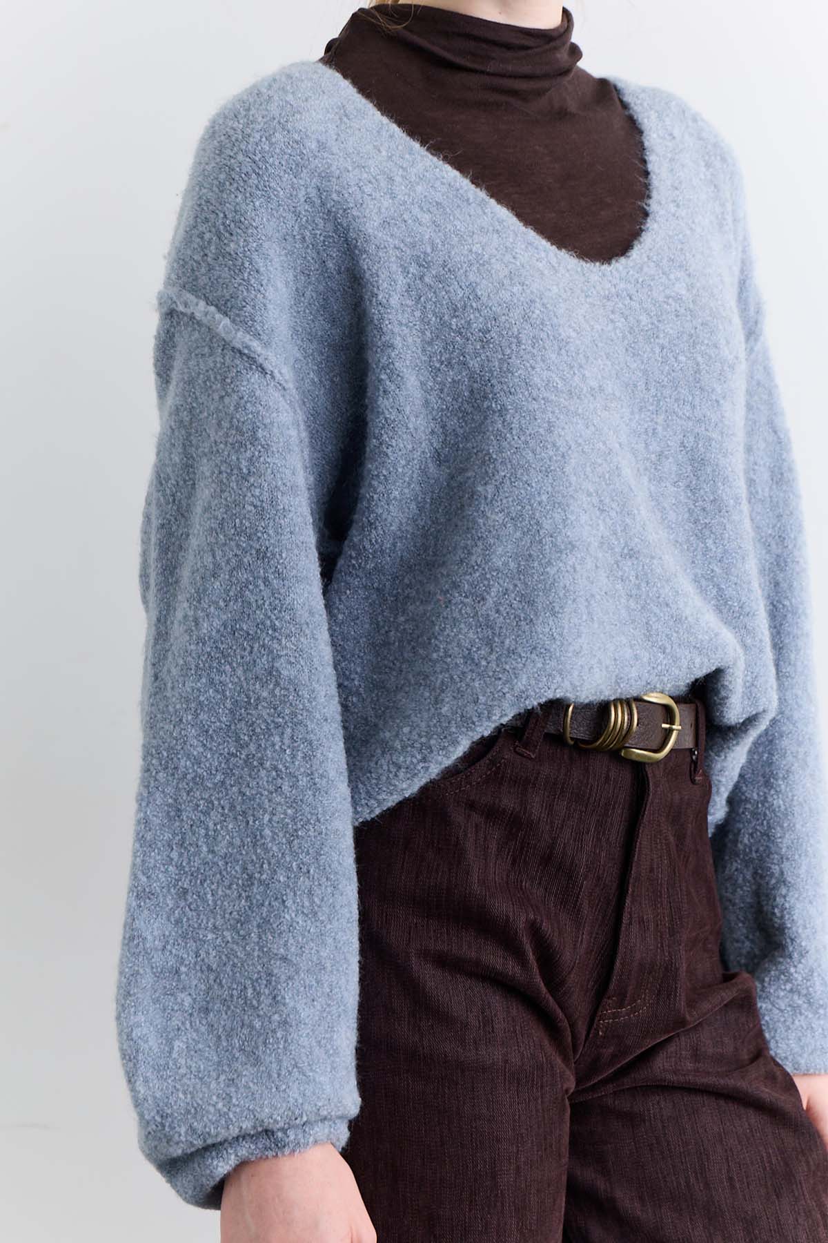 Soft Touch Knit Sweater Blue - Image 9