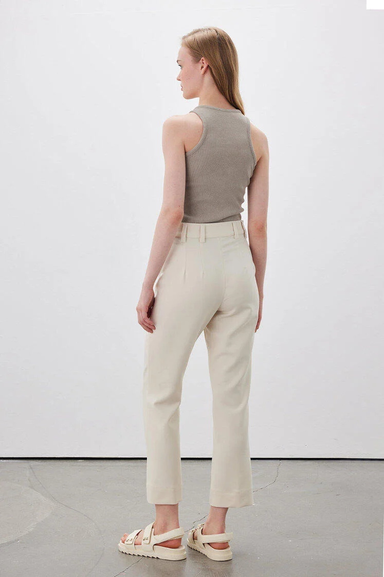 Straight Cut Trousers Beige - Image 10