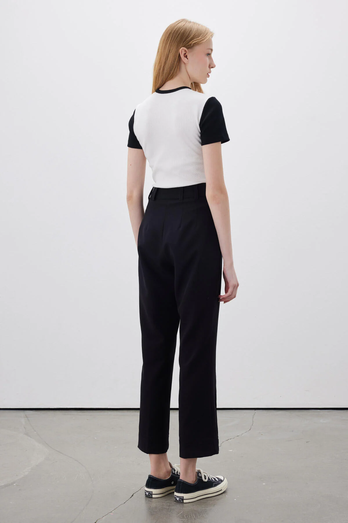 Straight Cut Trousers Black - Image 15