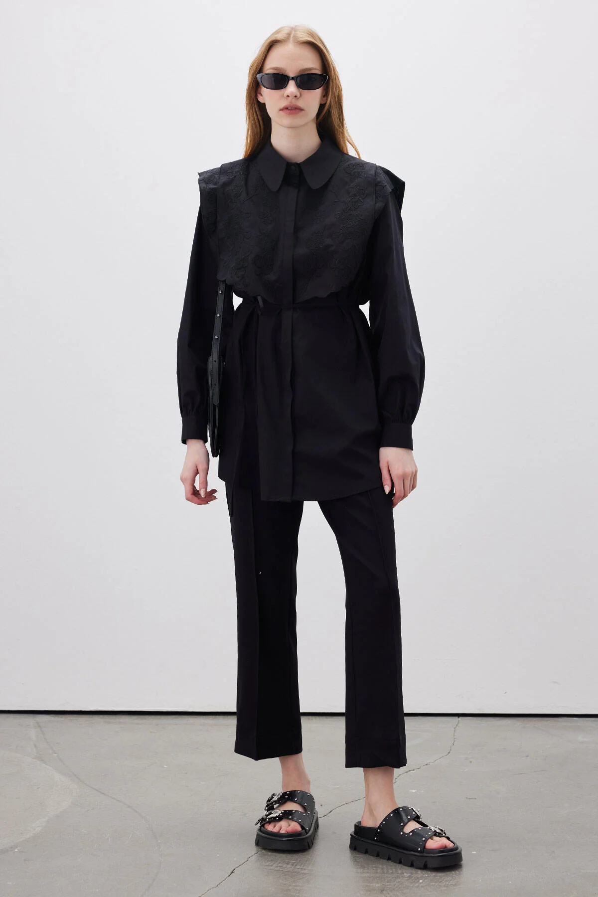 Straight Cut Trousers Black - Image 22