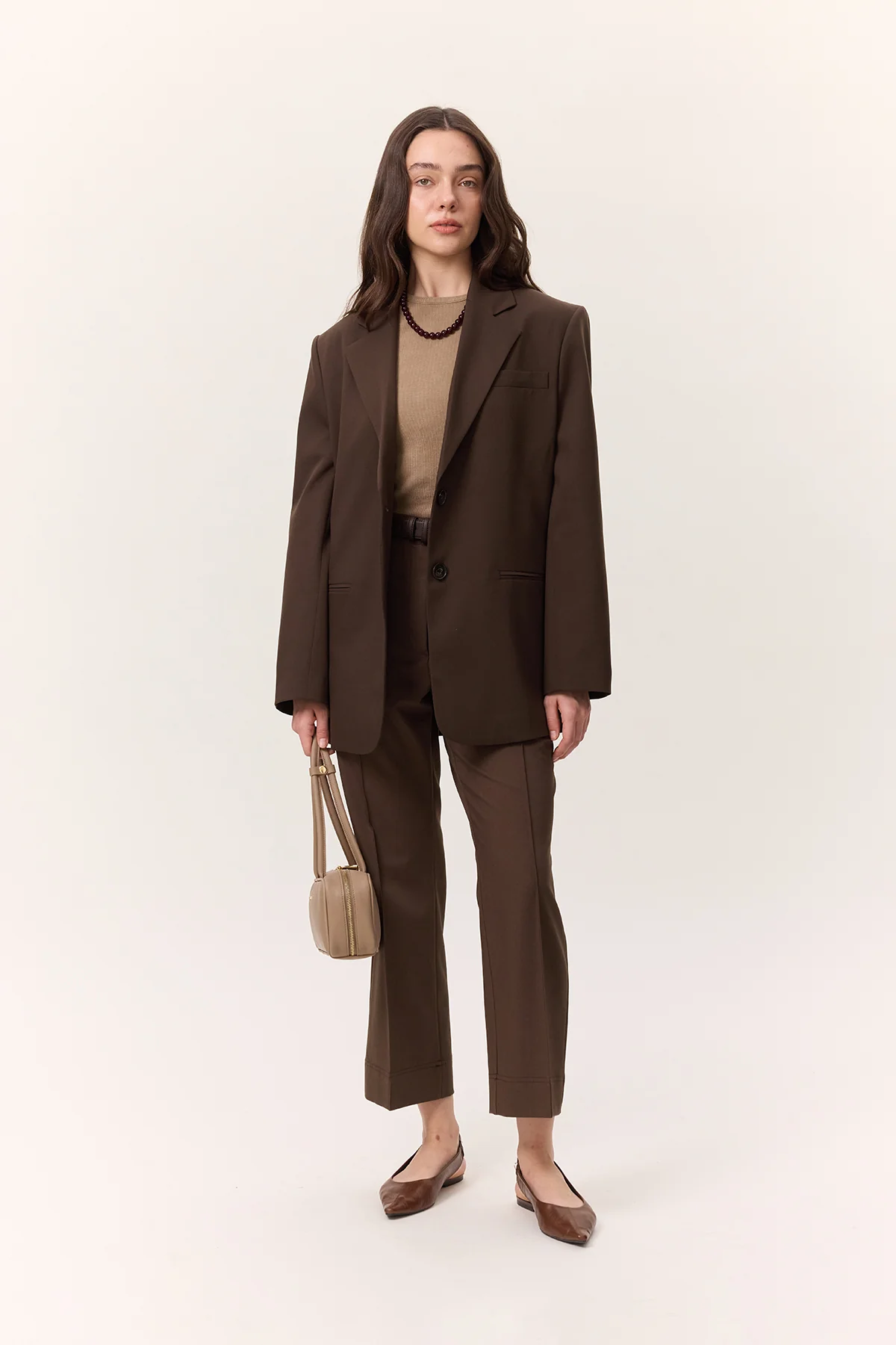Straight-Leg Trousers Brown - Image 2