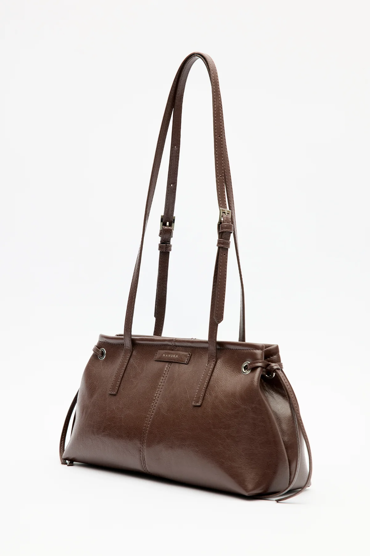 Stripe-Detail Bag Brown - Image 5