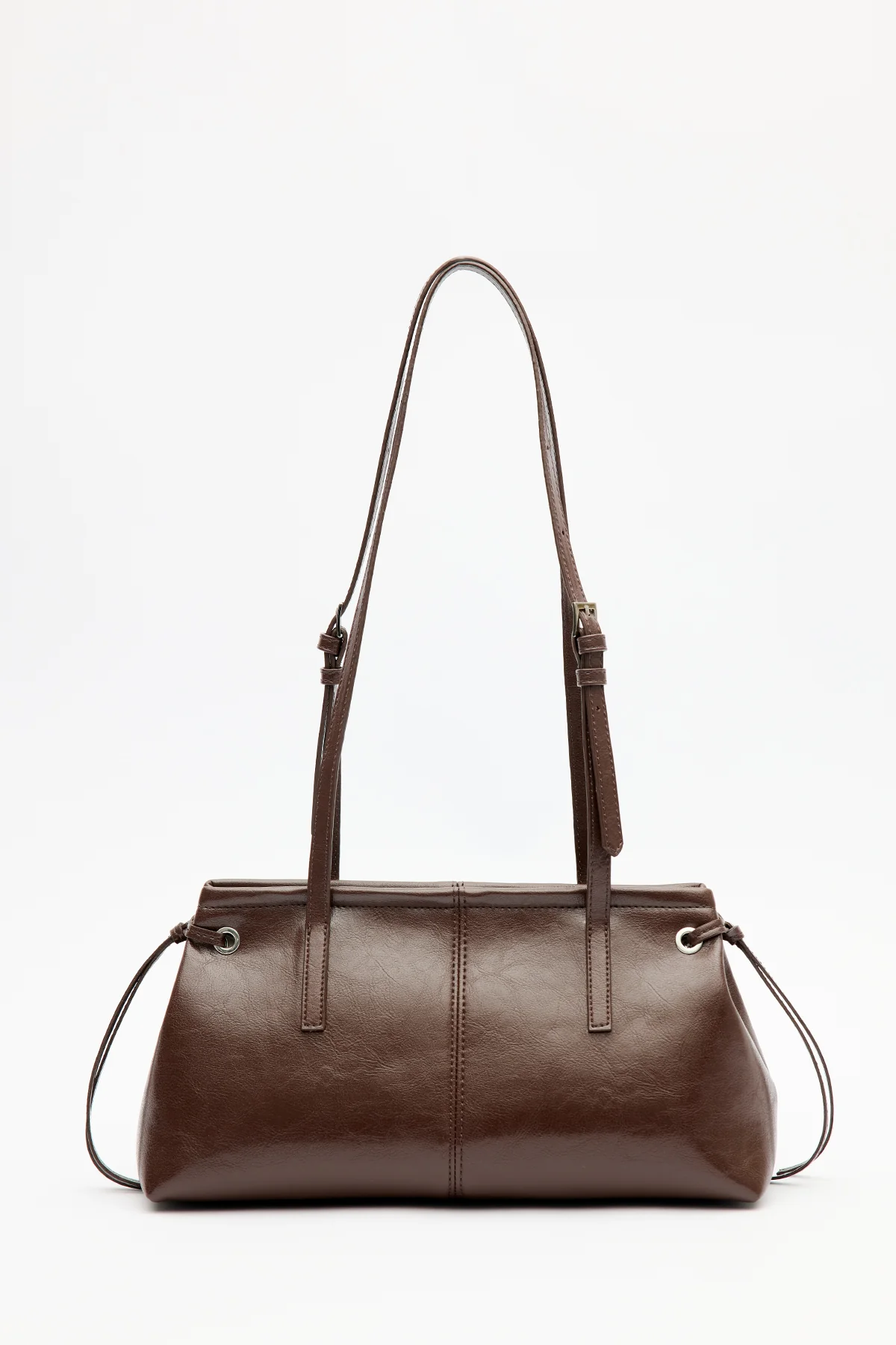 Stripe-Detail Bag Brown - Image 6