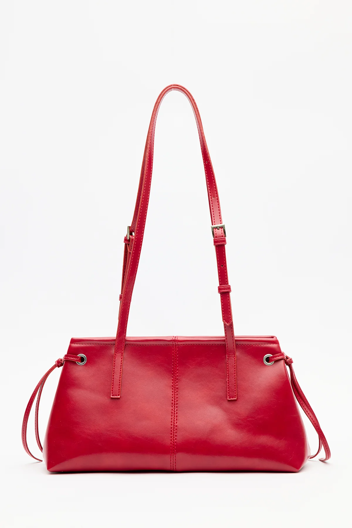 Stripe-Detail Bag Burgundy - Image 6
