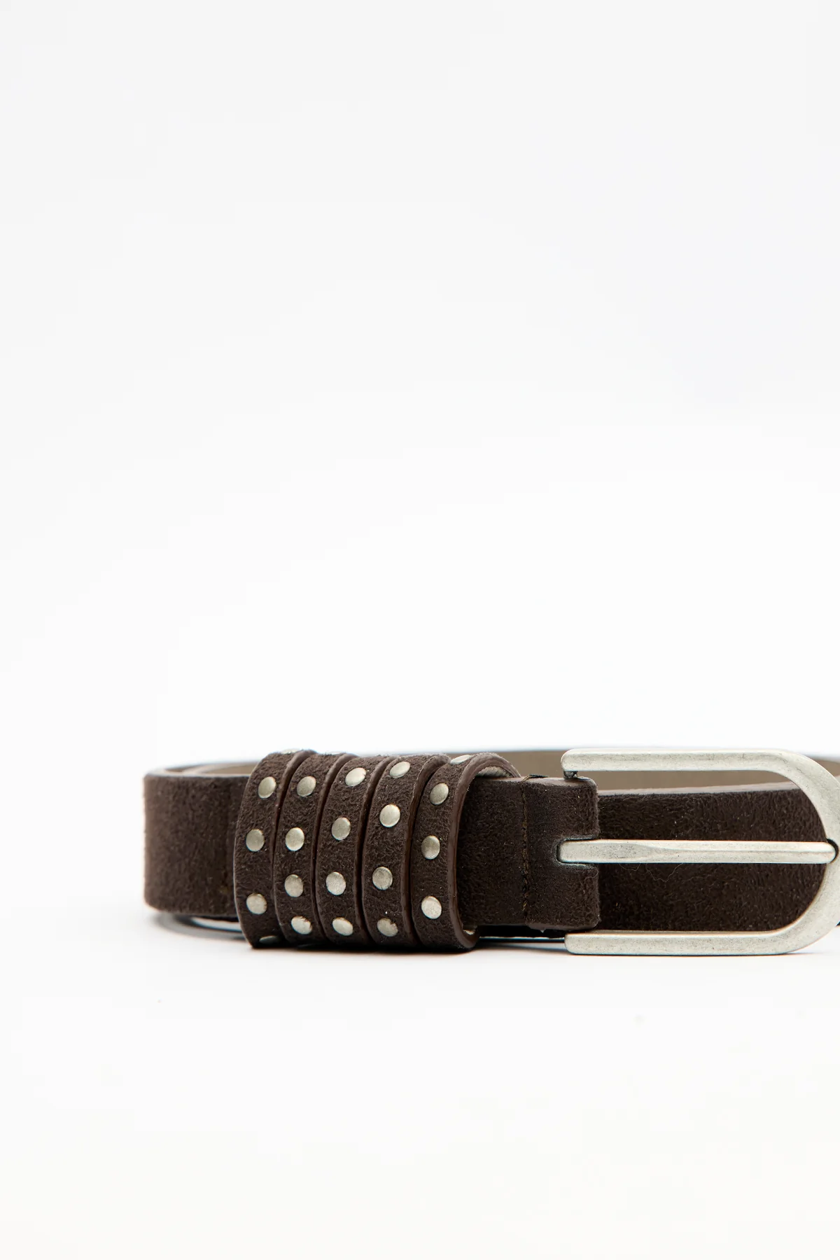 Studded Belt Brown - Image 4