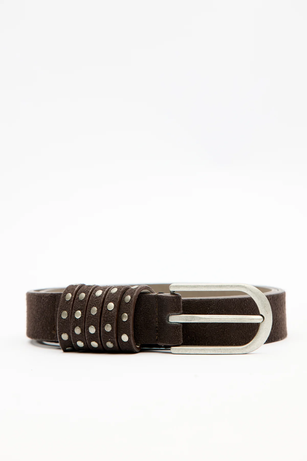Studded Belt Brown - Image 5