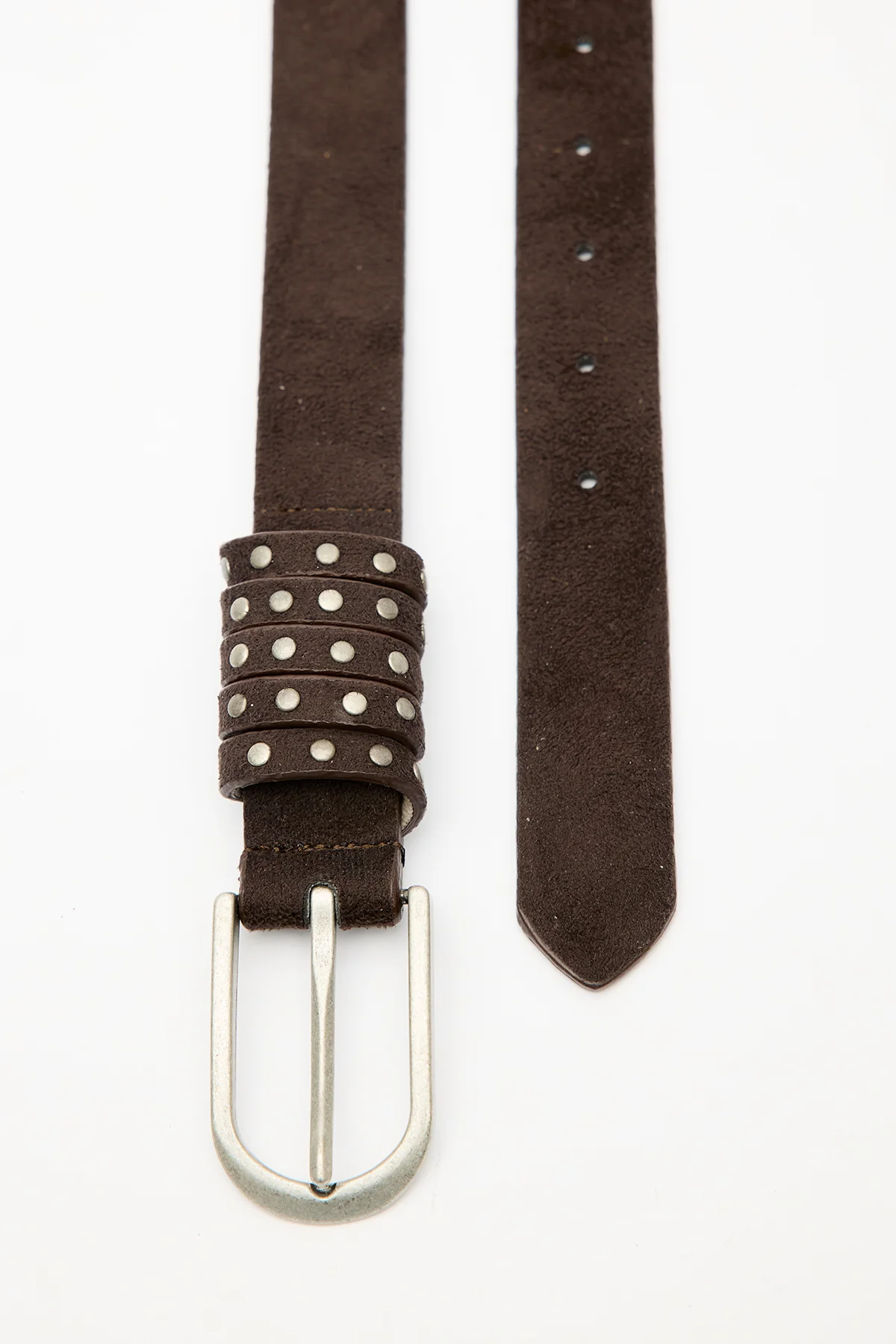 Studded Belt Brown - Image 7