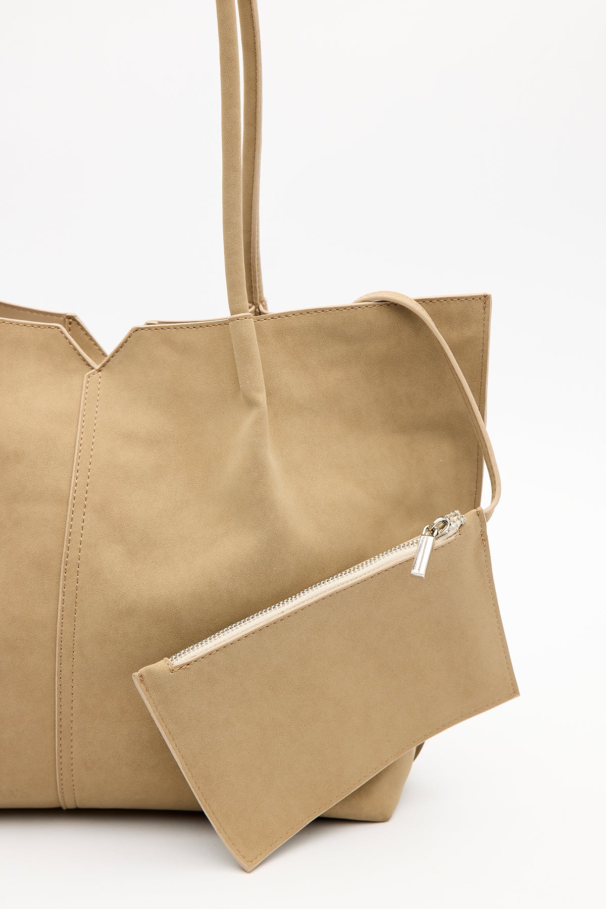 Suede Momo Bag Mink - Image 15