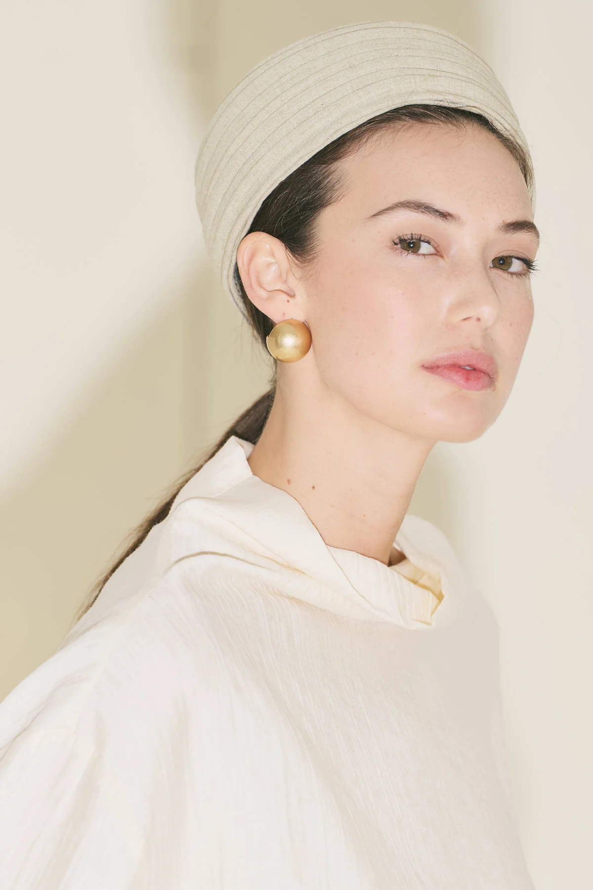 Textured Drape Blouse Pearl - Image 6