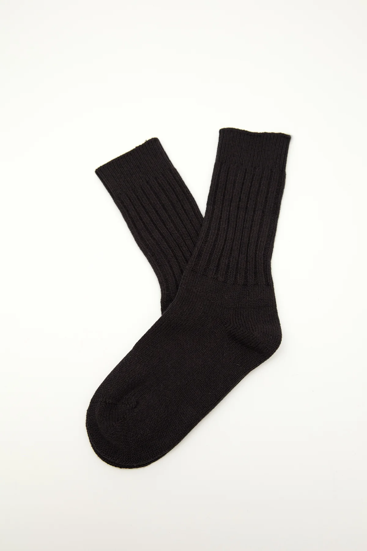 Thick Ribbed Socks Anthracite - Image 2
