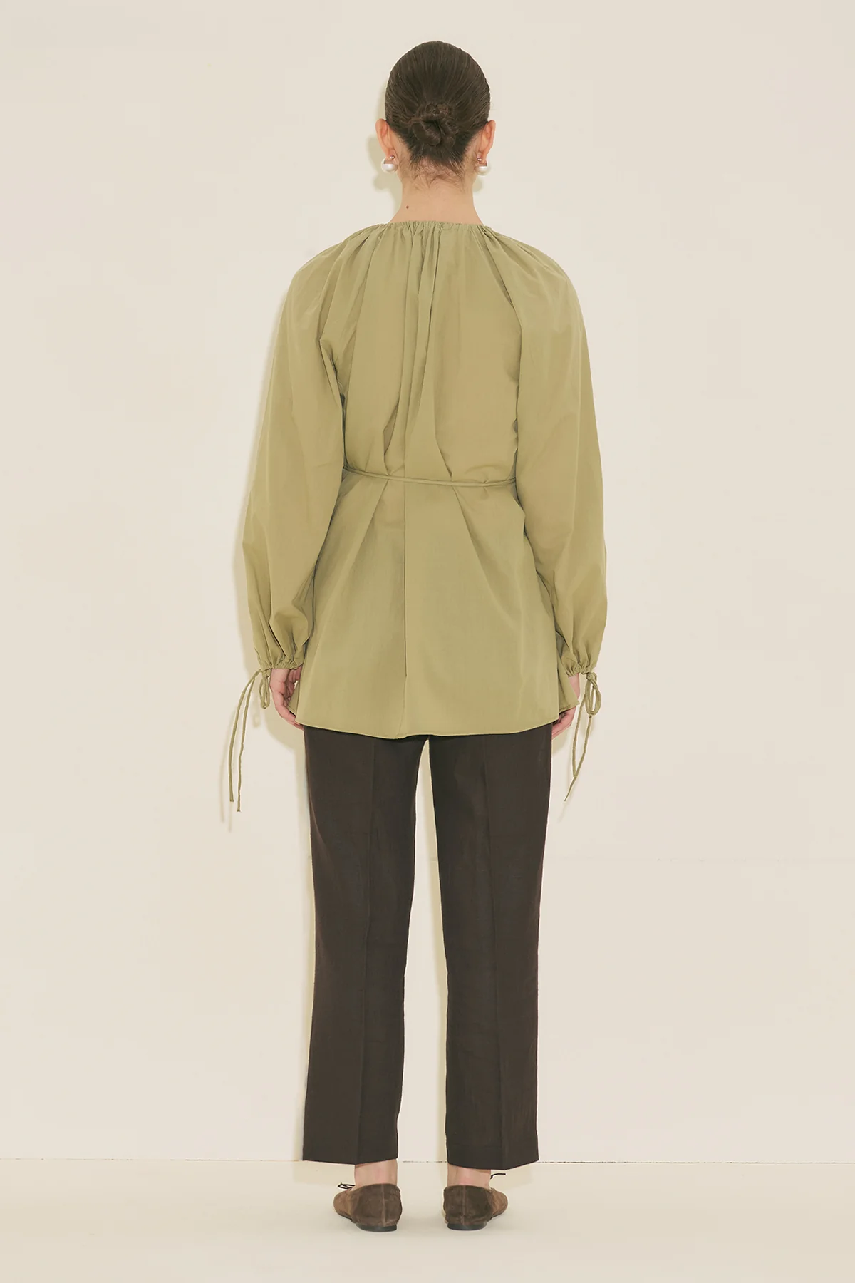 Tie Detail Tunic Apple Green - Image 16