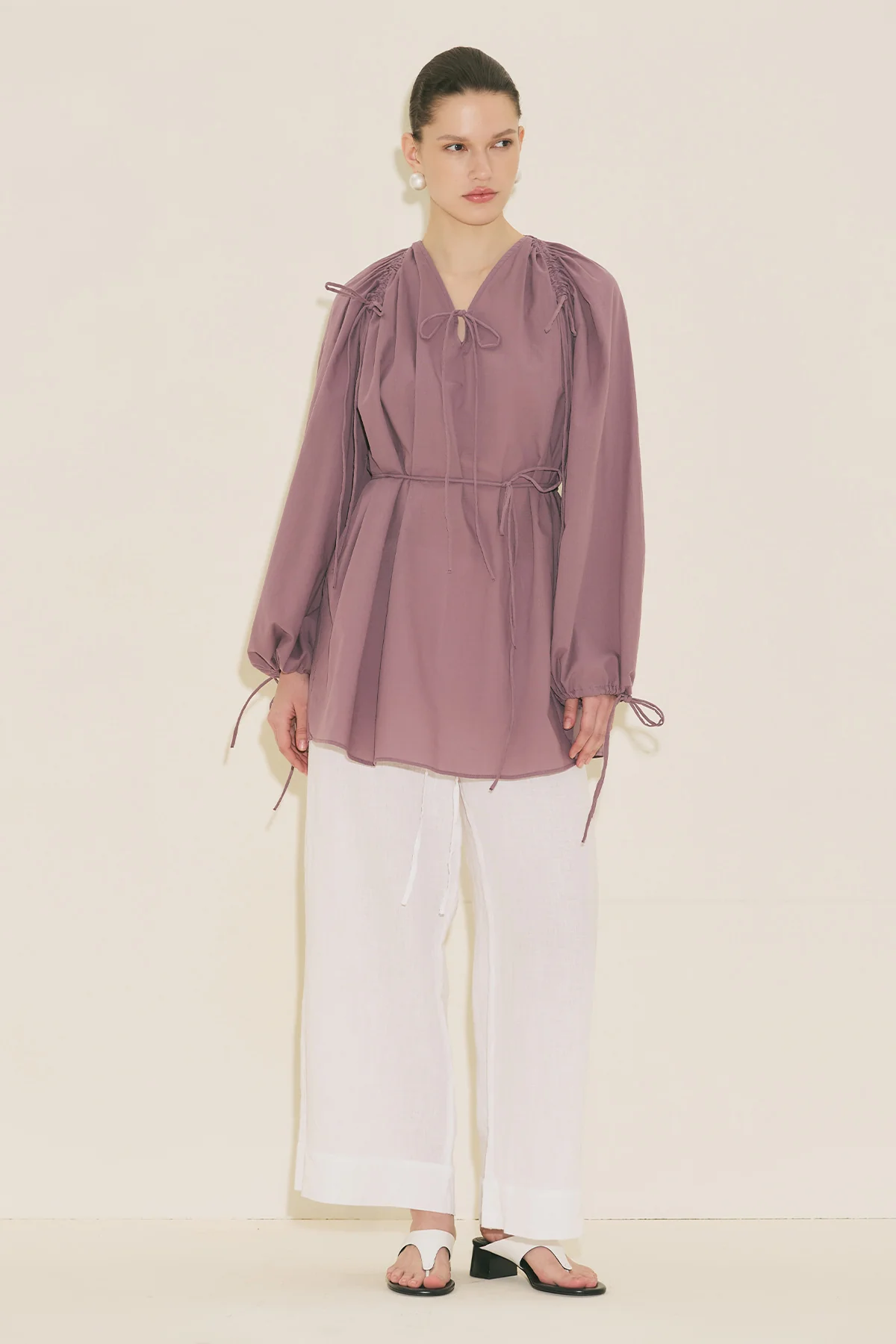 Tie Detail Tunic Pink - Image 13