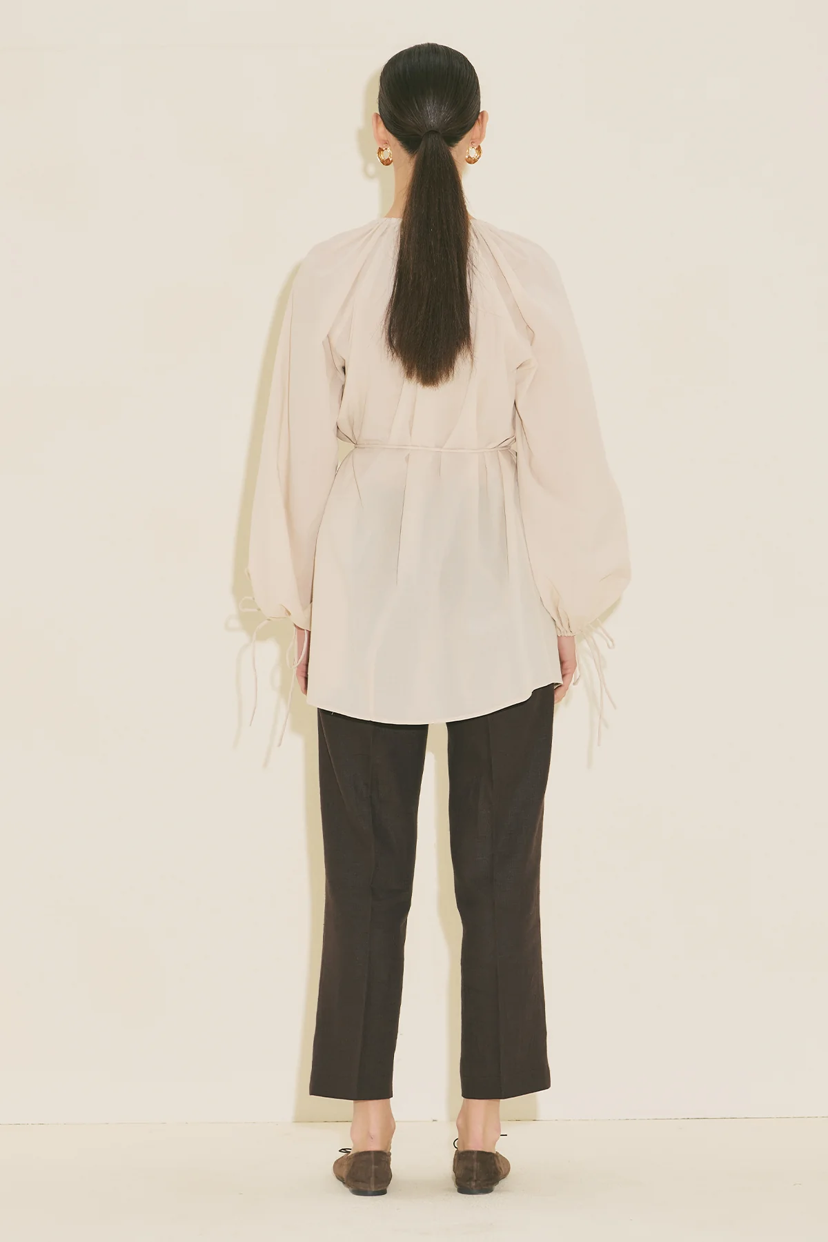 Tie Detail Tunic Vanilla - Image 8