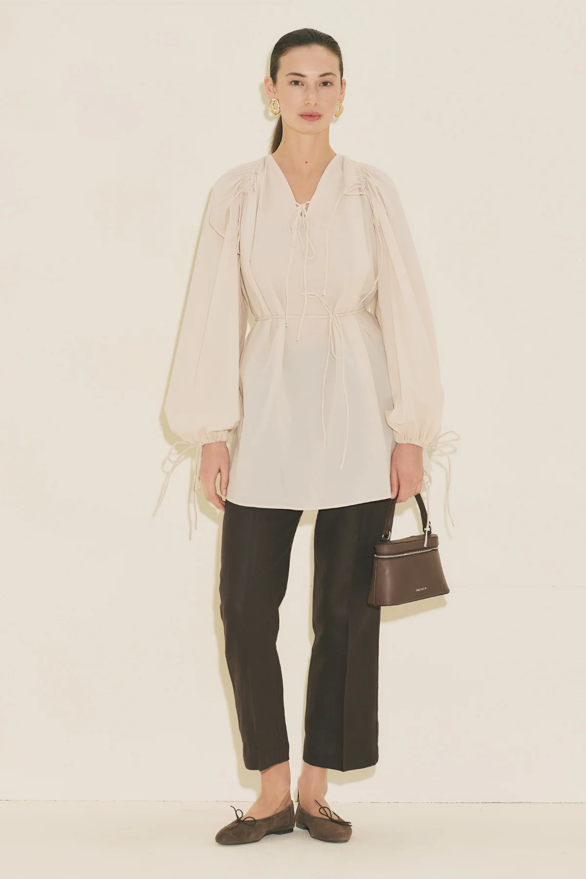Tie Detail Tunic Vanilla - Image 9