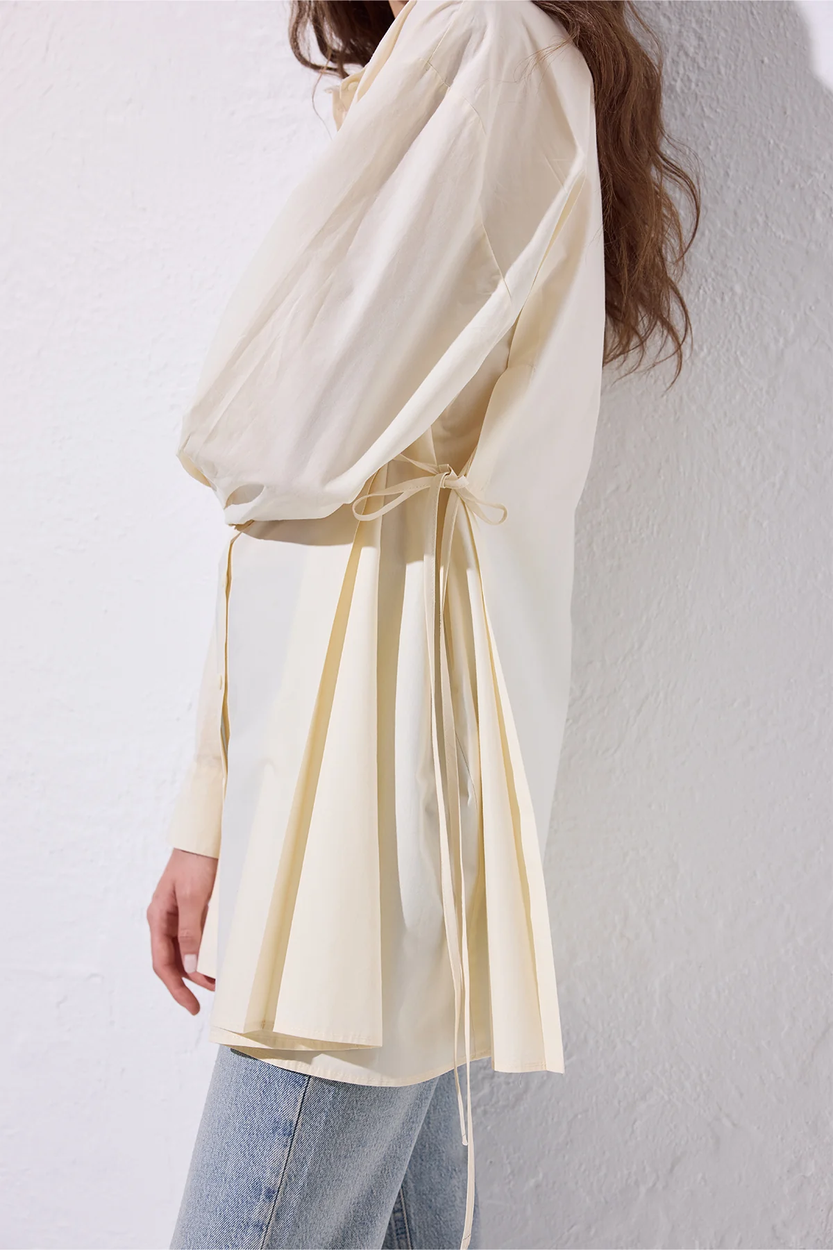 Tie-Front Shirt Vanilla - Image 5