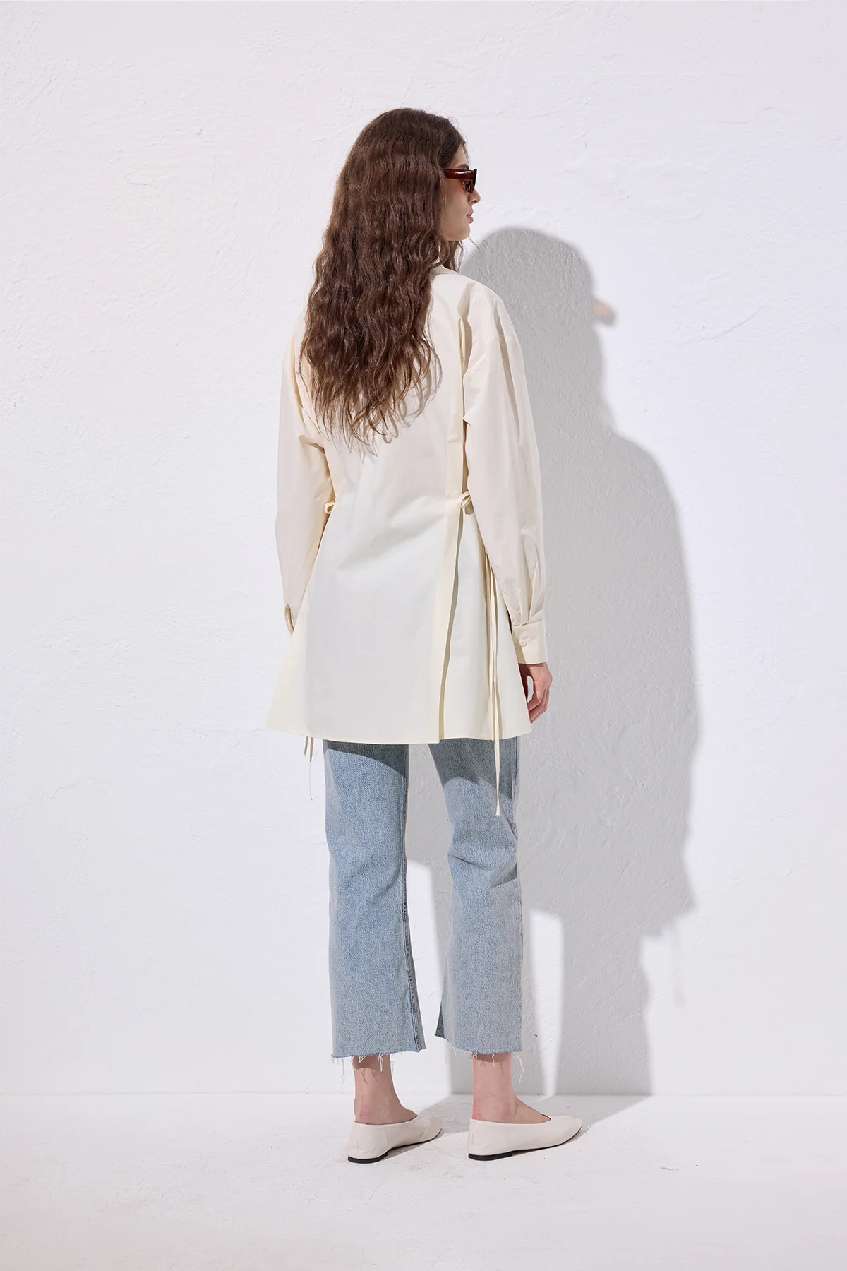 Tie-Front Shirt Vanilla - Image 7