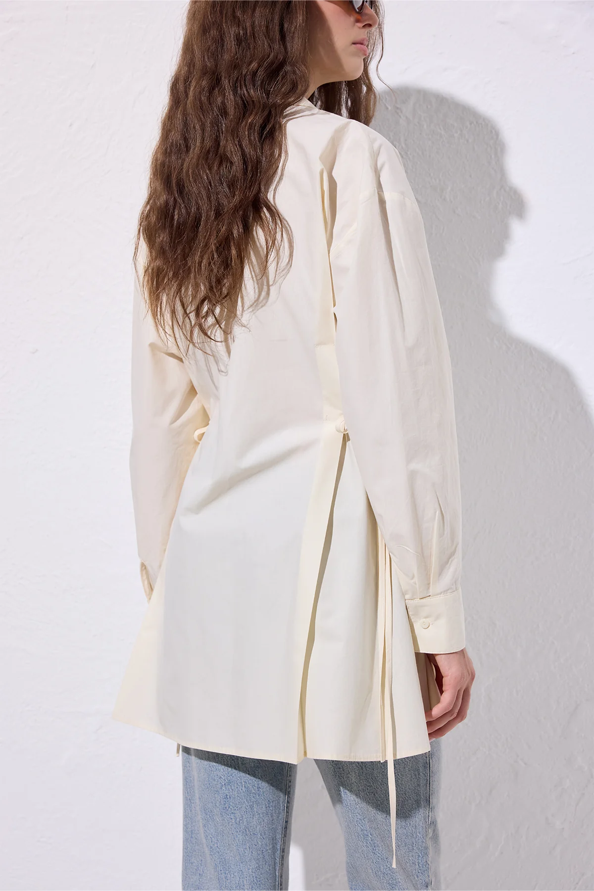Tie-Front Shirt Vanilla - Image 8