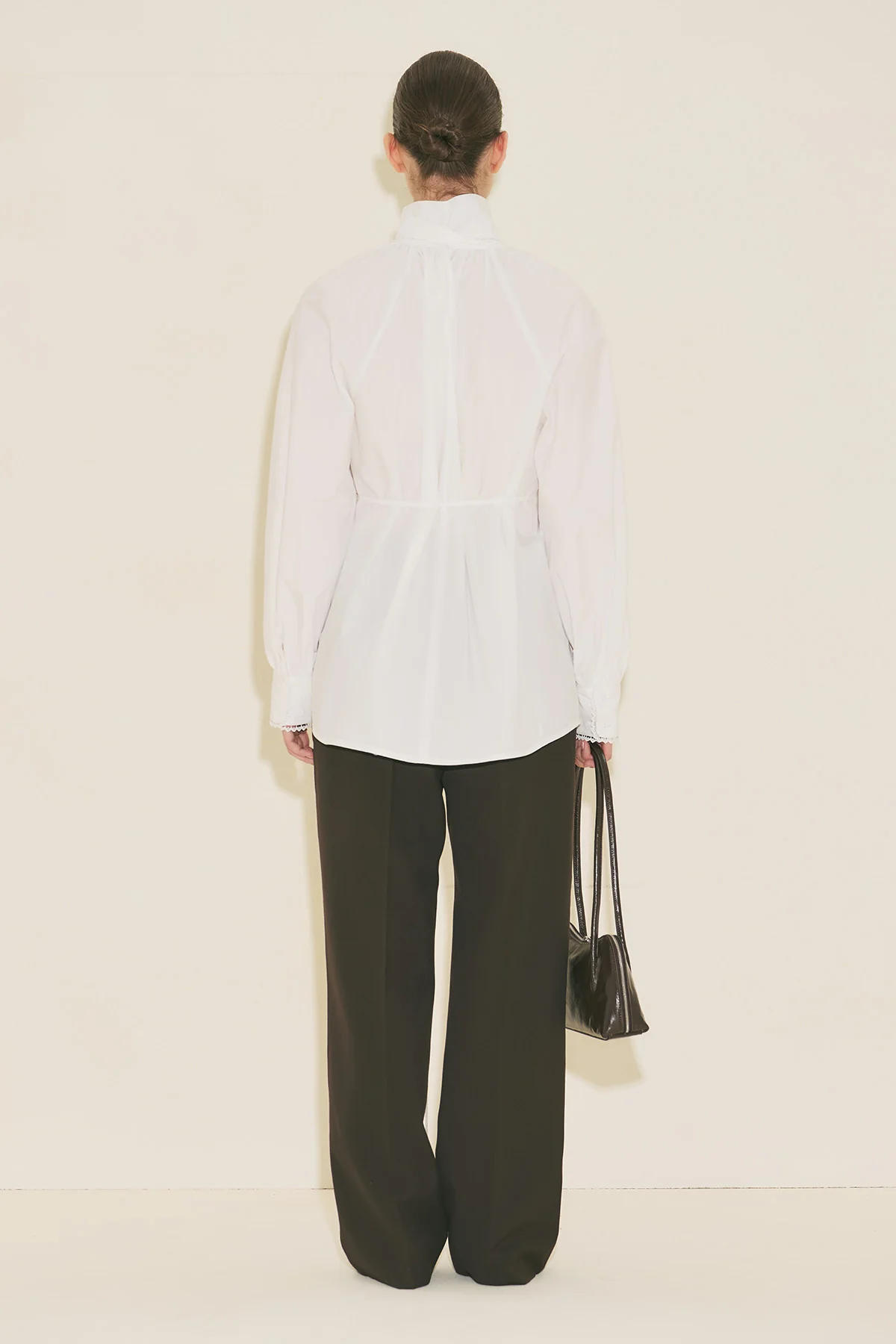 Tie Neck Blouse Ecru - Image 9