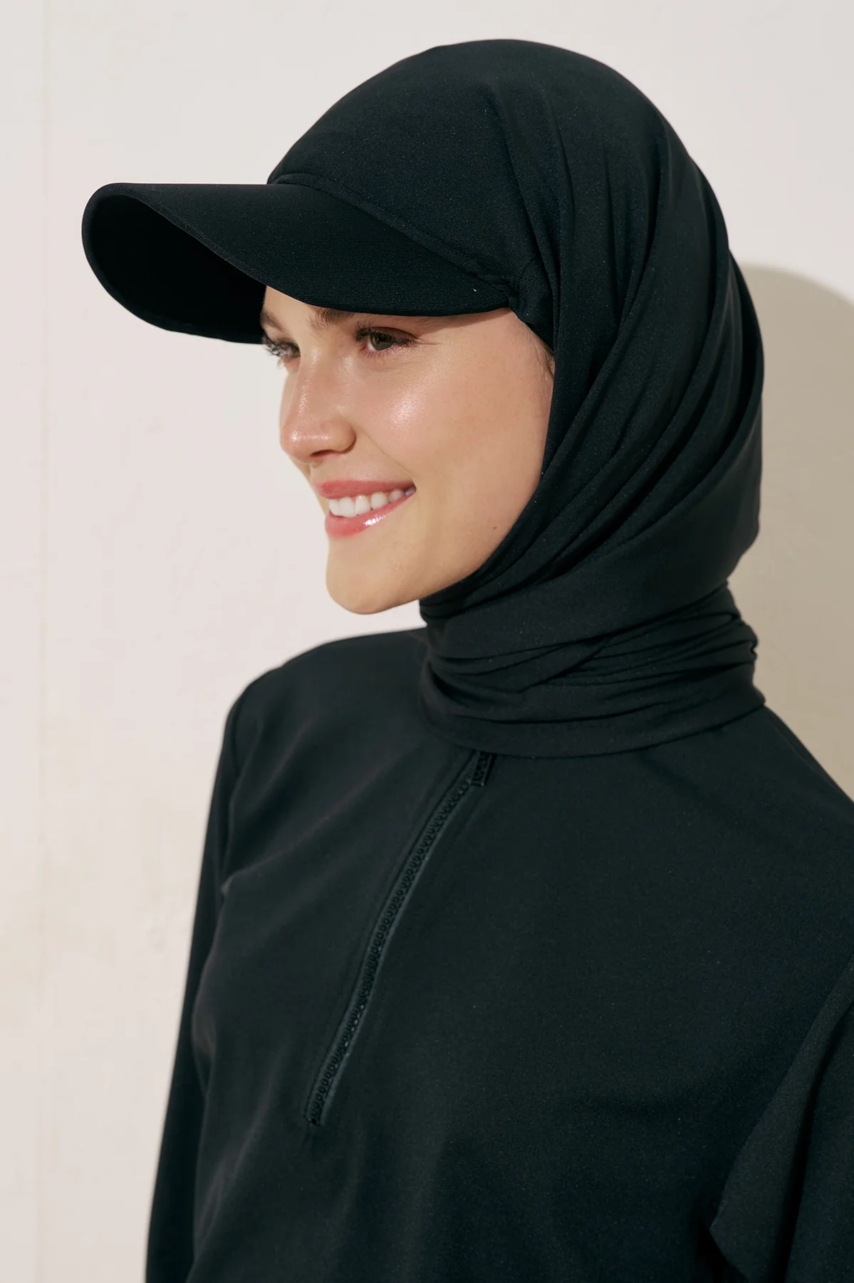 Tie Strap Cap Black