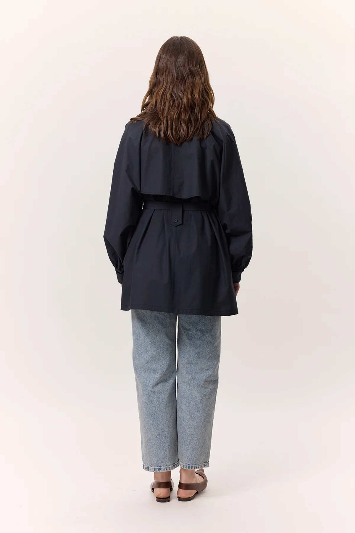 Trench-Style Shirt Navy Blue - Image 7