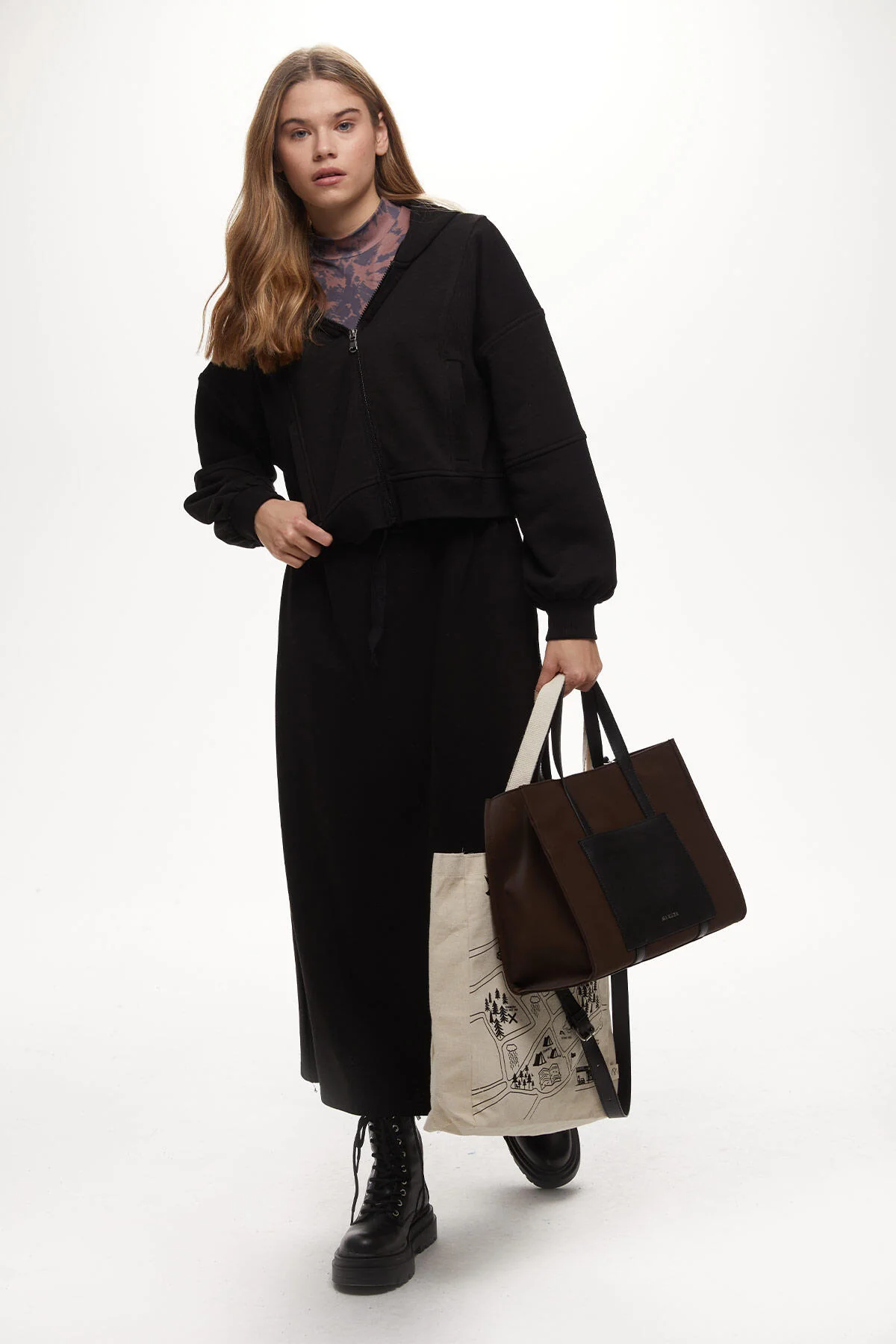 Urban Tote Bag Brown - Image 3