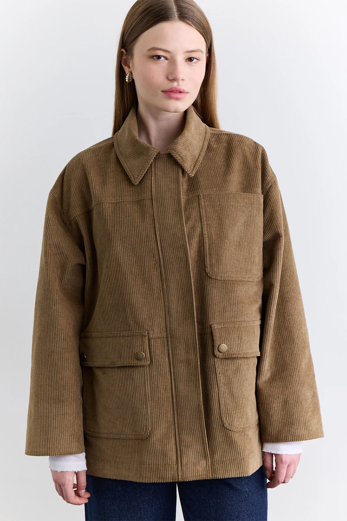 Velvet Worker Jacket Camel