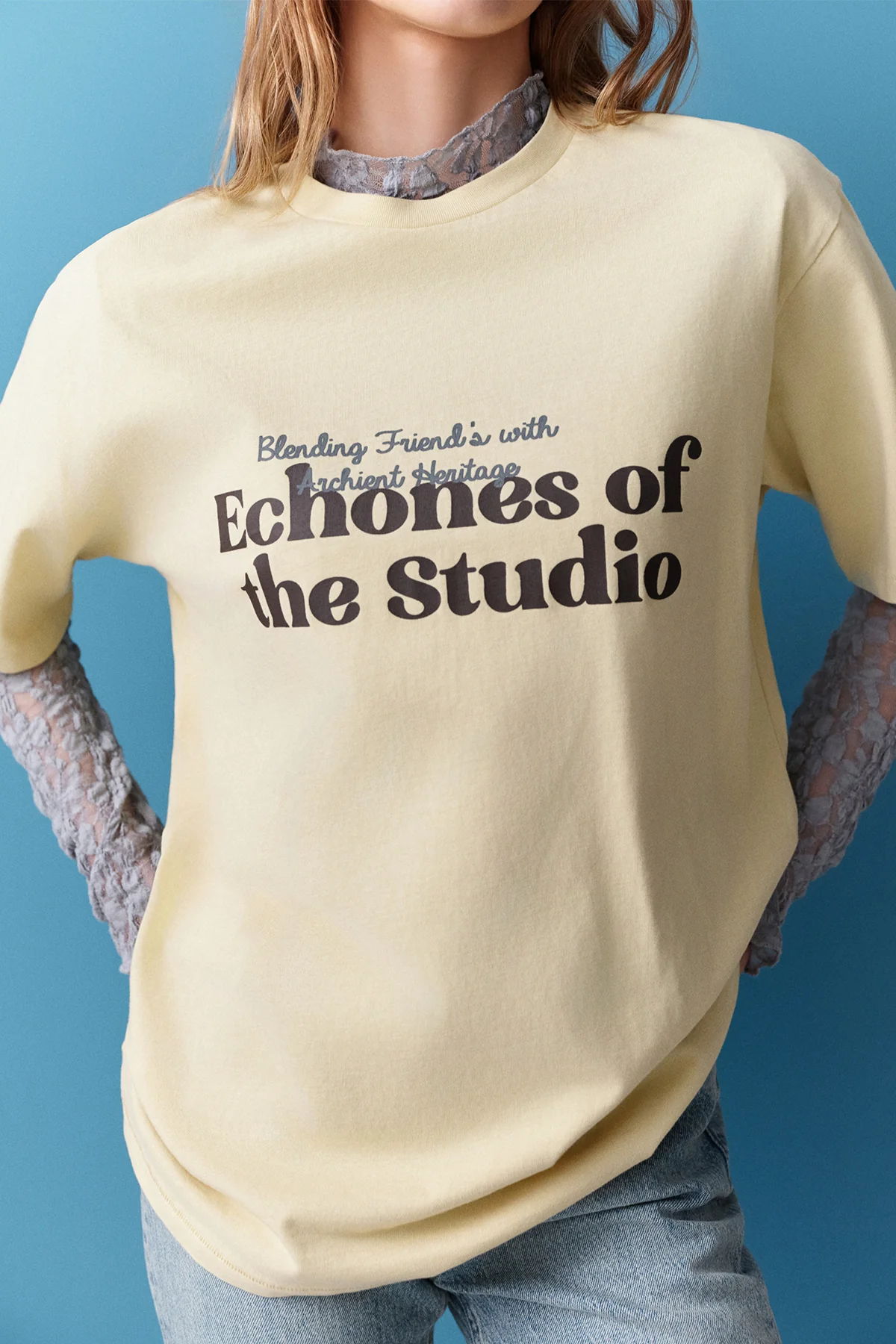 Washed Short-Sleeve T-Shirt Yellow - Image 2