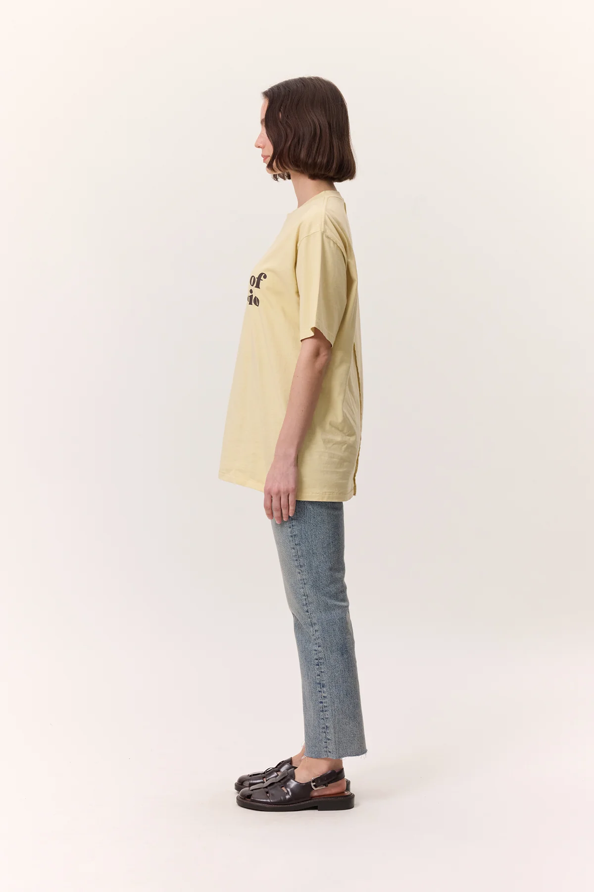Washed Short-Sleeve T-Shirt Yellow - Image 7