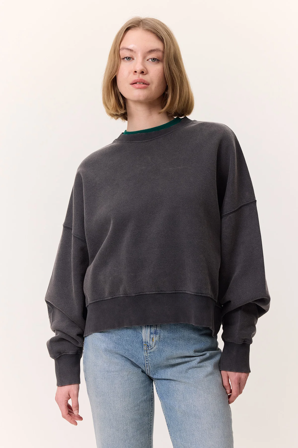 Washed Sweatshirt Anthracite - Image 3