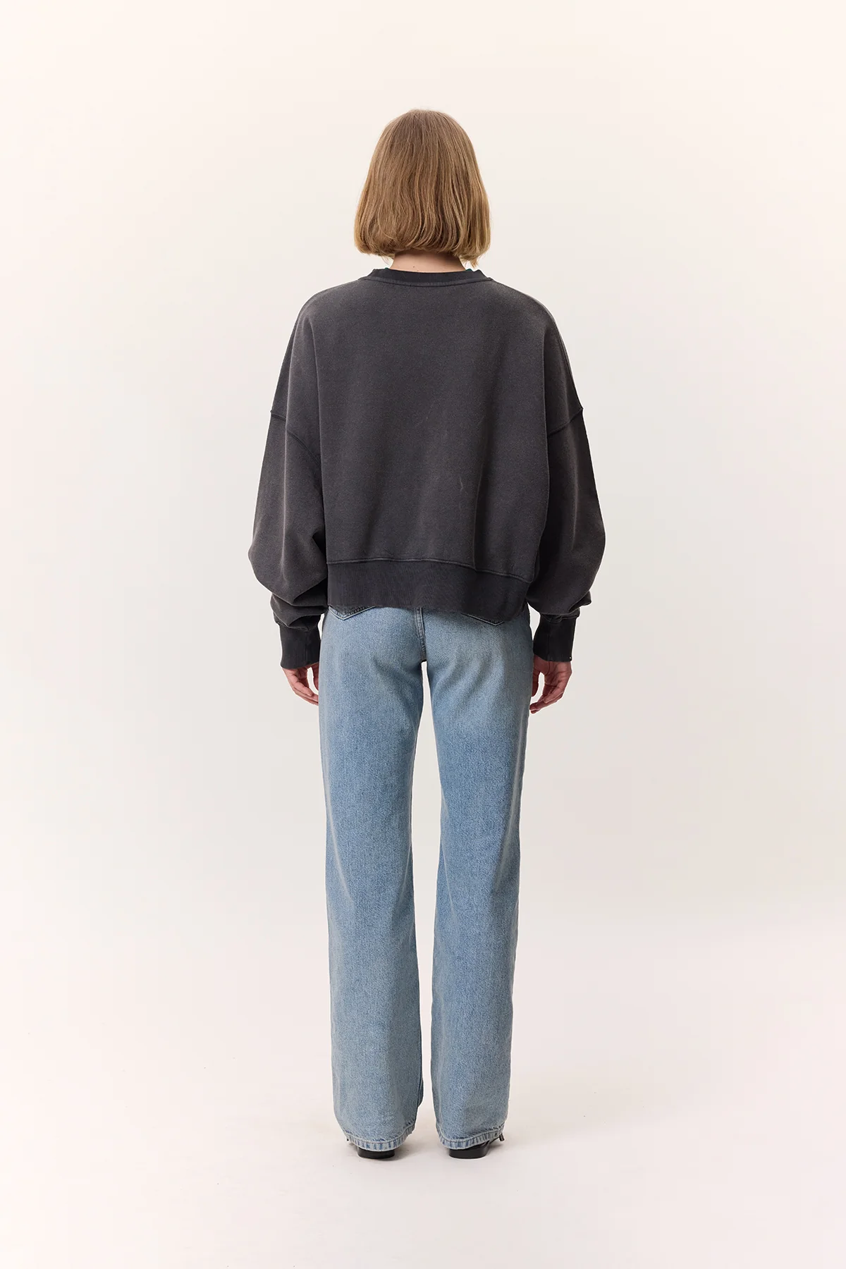 Washed Sweatshirt Anthracite - Image 6