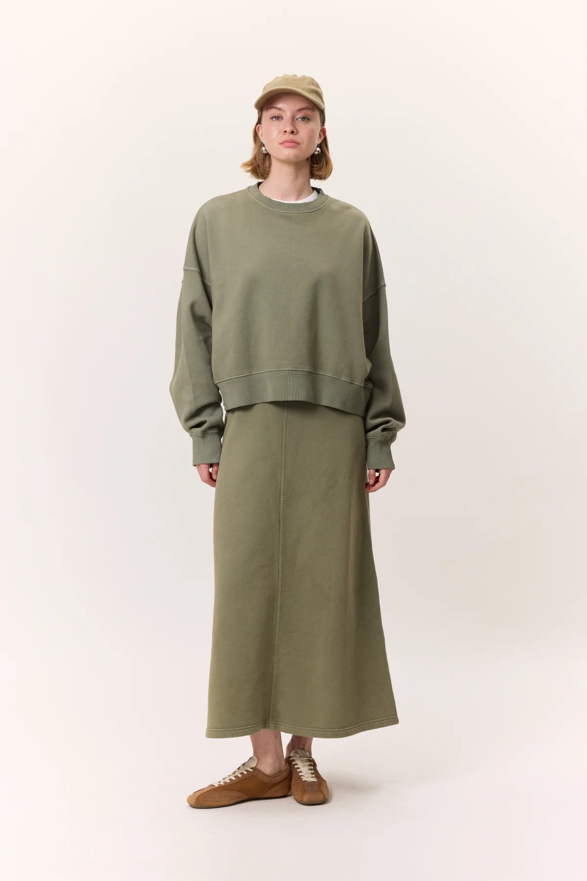 Washed Sweatshirt Green - Image 5