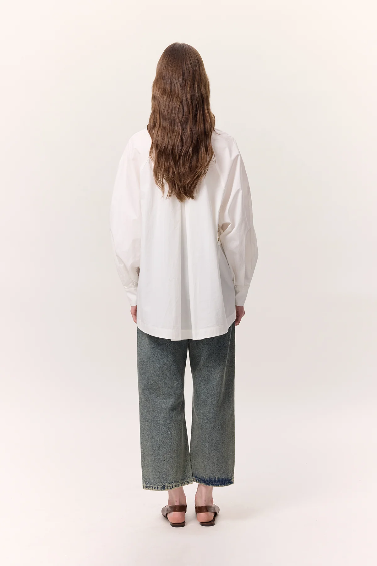 Wide Sleeve Shirt Ecru - Image 8