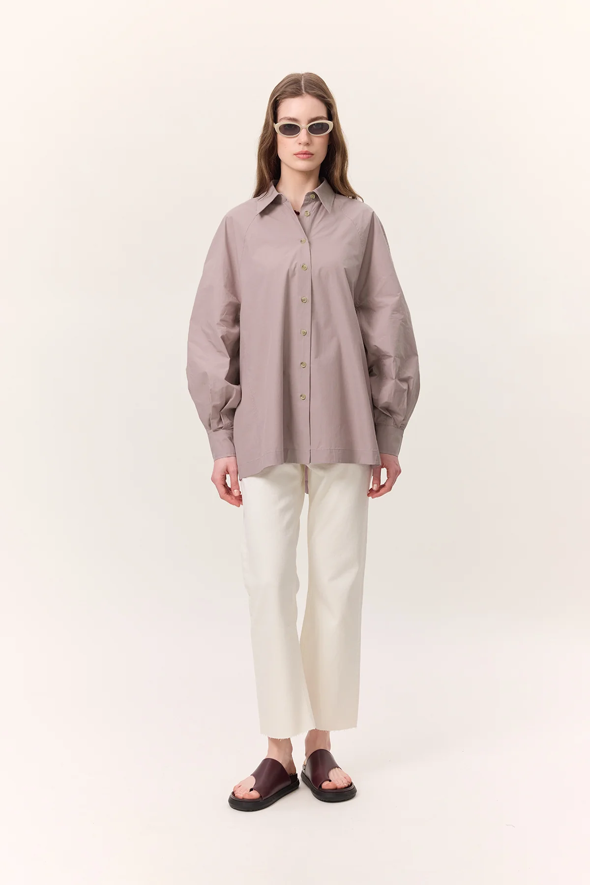 Wide Sleeve Shirt Lilac - Image 2