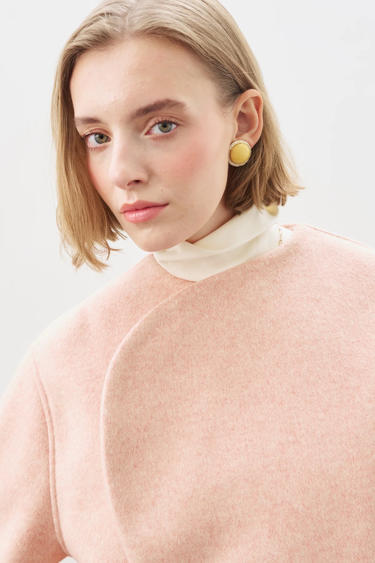 Wool Short Jacket Peach - Image 7