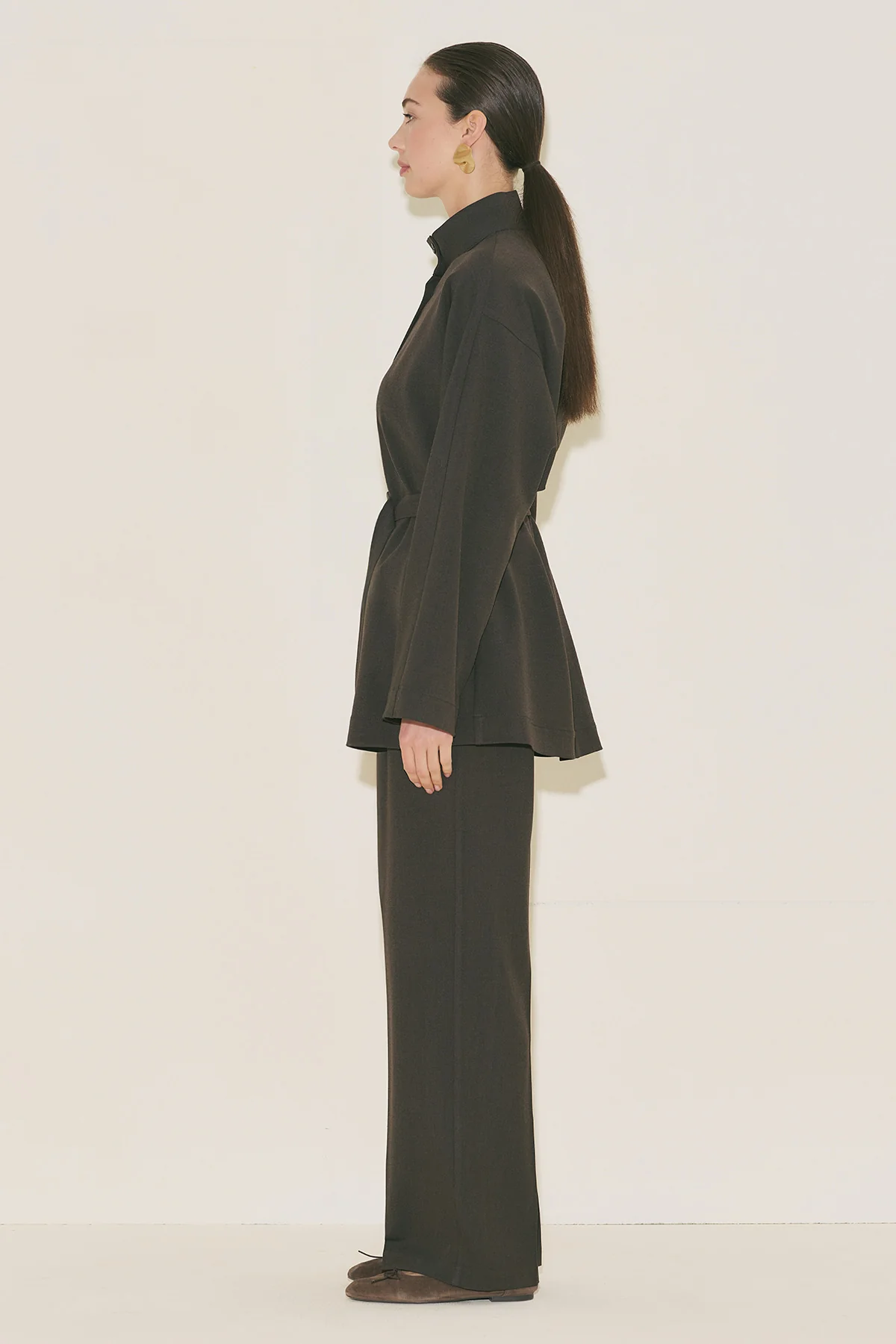 Yui Belted Jacket Brown - Image 6