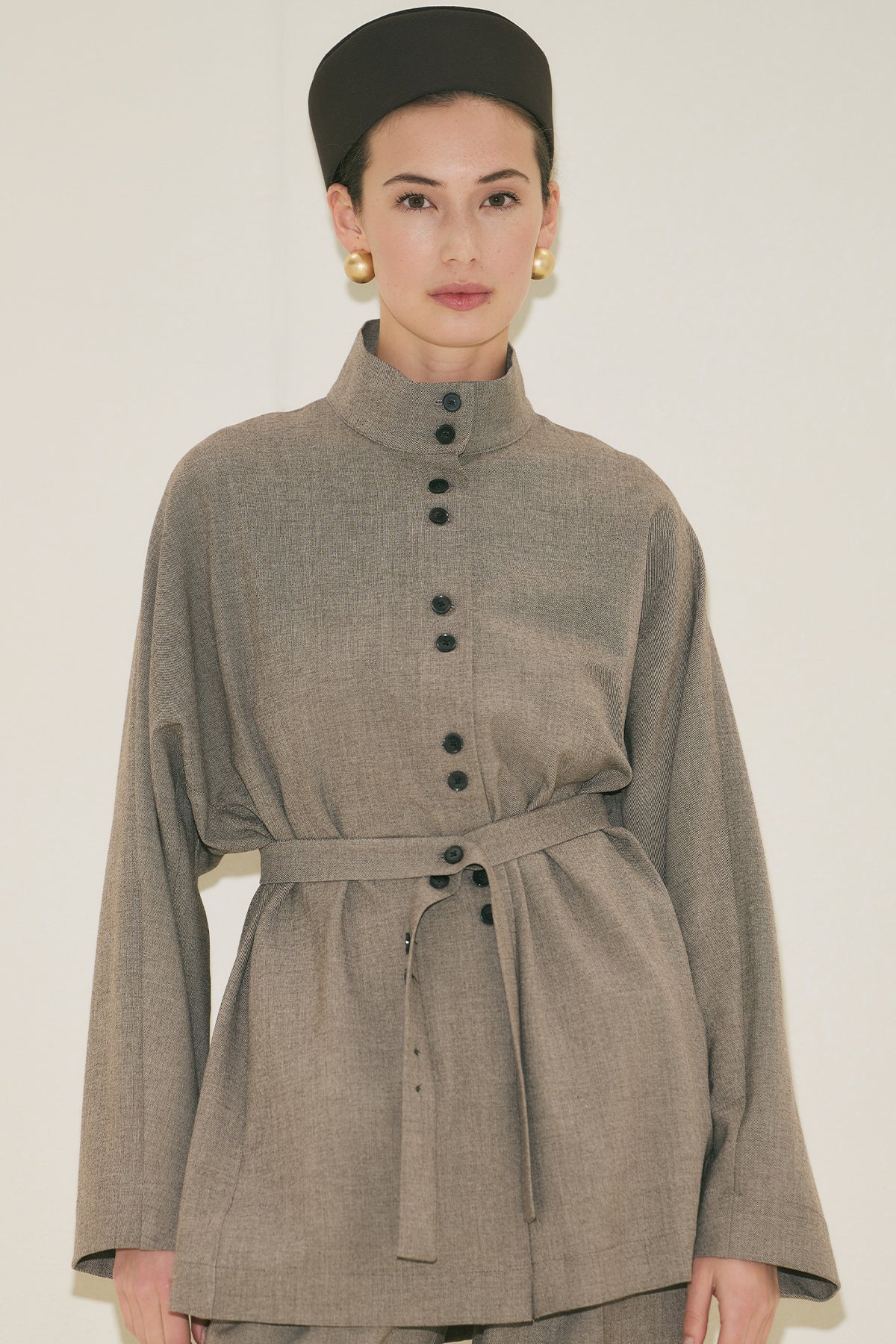 Yui Belted Jacket Mink - Image 5